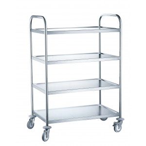 Serving Trolley with 4 Shelves, 905x585x1245mm