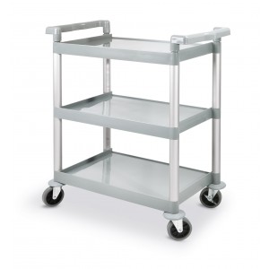 Polypropylene Service Trolley with 3 Shelves, 800x410x950mm