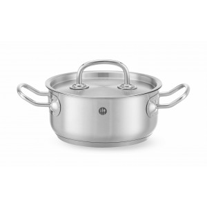 Low Stew Pan with Lid 4.9L, Stainless Steel