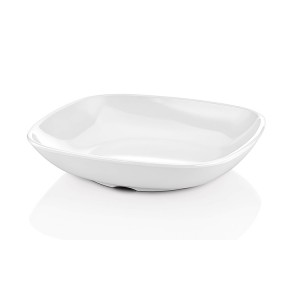 Deep Square Plate, Melamine, 210mm
