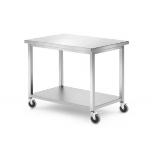 Mobile Work Table with Shelf, 1000x700x850mm