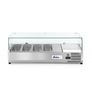 Tabletop Refrigerated Display Cabinet, 4xGN 1/3, Arktic, 230V/180W, 1208x400x456mm