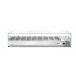 Tabletop Refrigerated Display Cabinet, 9xGN 1/3, Arktic, 230V/180W, 2005x420x456mm