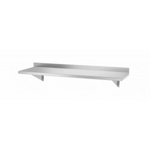 Wall Shelf, with 2 Brackets, 1200x300x250mm