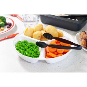 Three Compartment Deep Plate, Polycarbonate, 255mm