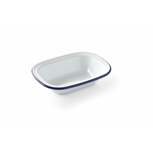 Rectangular Bowl, Enameled, 175x130mm