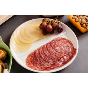 Two Compartment Plate, Polycarbonate, 230mm