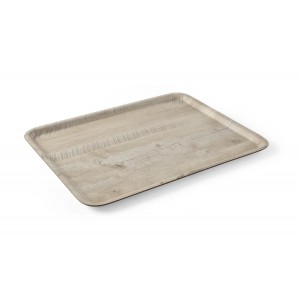 Serving Tray with Wood Design, Non-Slip, 330x430mm