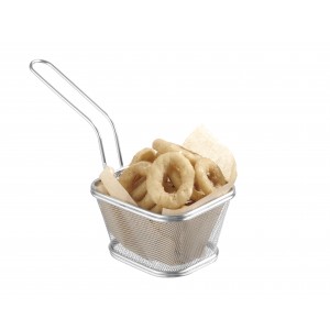 Servirna Košarica za Cvrtje, Nerjaveče Jeklo, 130x115x80mm