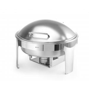 Okrogla Chafing Dish Satinirana, 6L, (465x420x320mm)