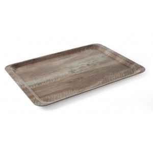 Servirni Pladenj z Lesenim Dizajnom, Nedrseč, 370x530mm