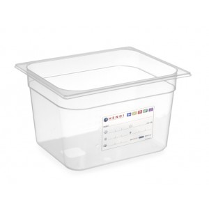 Gastronorm Posoda 1/2, HACCP, GN 1/2, 6.5L, Prozorna, 325x265x100mm