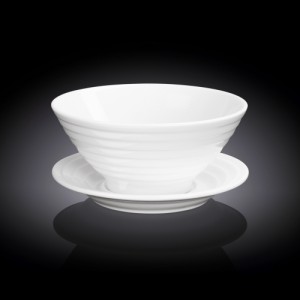 Skleda in Podstavek, Porcelan, 545ml