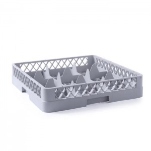 Košara za Kozarce za Pomivalni Stroj, 9 Predelkov, 500x500x104mm