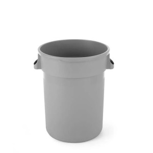 Okrogel Koš za Odpadke, 80L, Svetlo Siv, 490x620mm