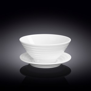 Skleda in Podstavek, Porcelan, 545ml