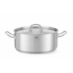Nizek Lonec s Pokrovom, 7.3L, Nerjaveče Jeklo, 280x120mm