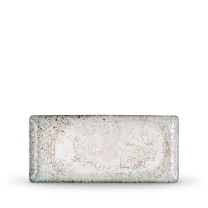 Pravokotni Krožnik, Silver Moon, 330x150mm, 2 kos