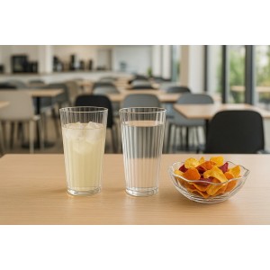 Visok Rebrast Kozarec, Polikarbonat, 280ml