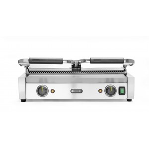 Dvojni Kontaktni Žar, Rebrast, 230V/3600W, (570x395x510mm)