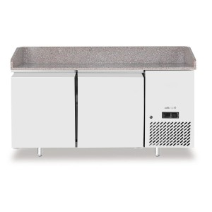 Pizza Pult, Dvostruka Vrata, Arktic, 250L, Granit, 230V/250W, 1510x800x875mm